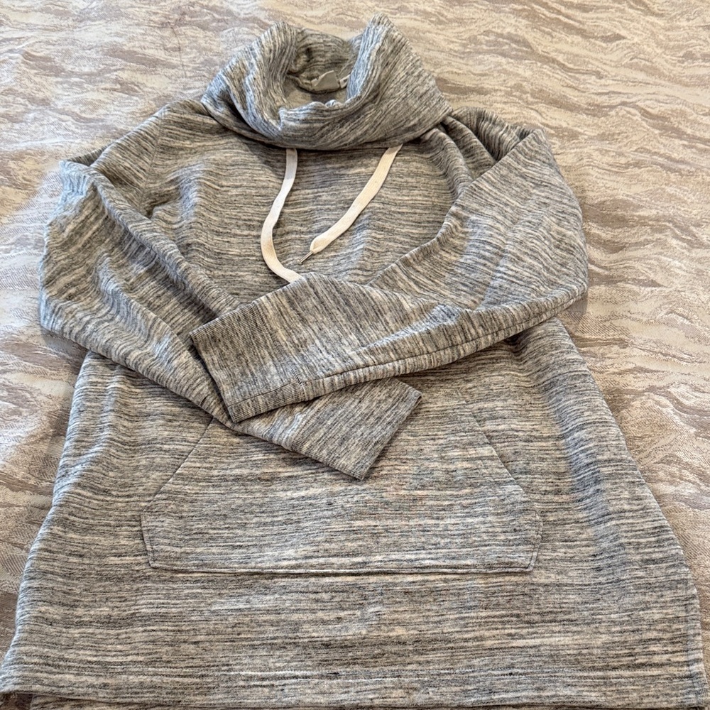 Gap Cozy Grey Cowl Neck Women’s Sweater with Pocket